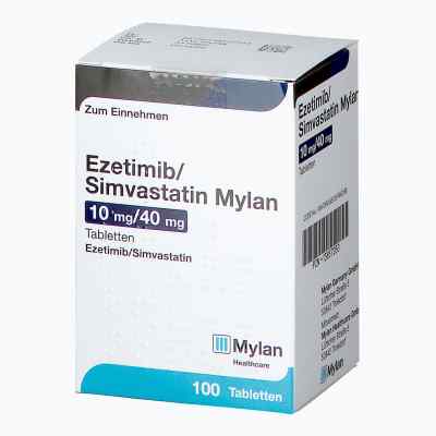 Ezetimib/simvastatin Mylan 10 mg/40 mg Tabletten 100 stk von Viatris Healthcare GmbH PZN 13857050