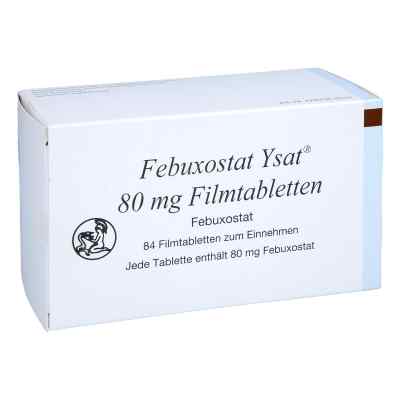 Febuxostat Ysat 80 Mg Filmtabletten 84 stk von Johannes Bürger Ysatfabrik GmbH PZN 16383115
