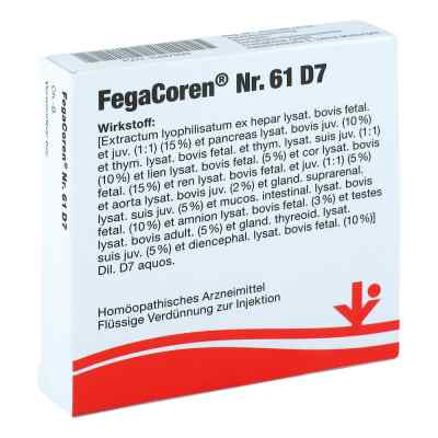 Fegacoren 61 D7 Ampullen 5X2 ml von vitOrgan Arzneimittel GmbH PZN 06487090