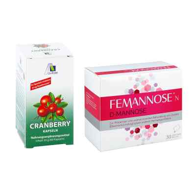 Femannose N Granulat und Cranberry Kapseln 400 mg 1 Pck von  PZN 08101216