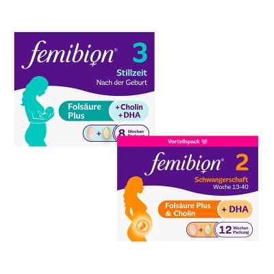 Femibion 2 Schwangerschaft + Femibion 3 Stillzeit 