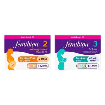 Femibion 2 Schwangerschaft Tabletten 2x112 stk + Femibion 3 Stil 1 stk von  PZN 08102454
