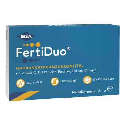 Fertiduo Weichkapseln 60 stk von IBSA Pharma GmbH PZN 18892217
