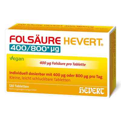 Folsäure Hevert 400/800 μg Tabletten