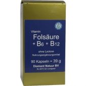 Folsäure+b6+b12 ohne Lactose Kapseln 90 stk von FBK-Pharma GmbH PZN 05388888