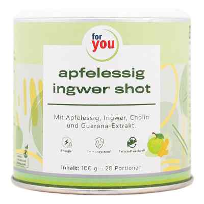 For You Apfelessig Ingwer Shot Pulver