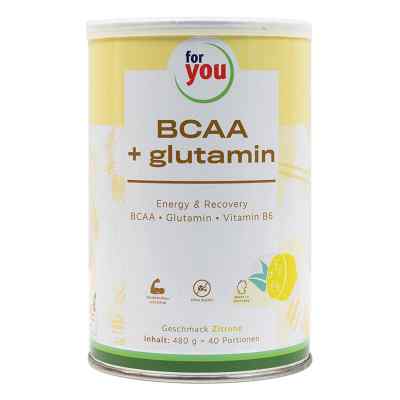 For You BCAA + Glutamin Energy & Recovery Zitrone 480 g von For You eHealth GmbH PZN 15264265