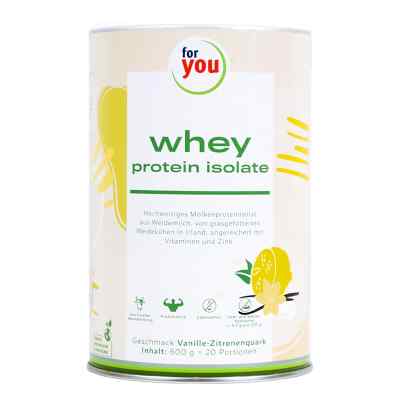 For You Whey Protein Isolate Vanille-zitronenquark 600 g von For You eHealth GmbH PZN 17835499