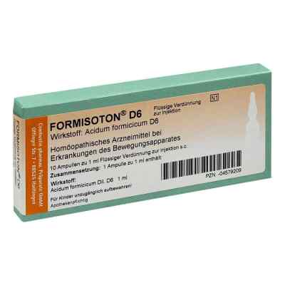 Formisoton D6 Ampullen 10X1 ml von COMBUSTIN Pharmazeutische Präpar PZN 04579209