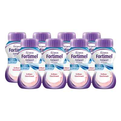 Fortimel Compact 2.4 Erdbeergeschmack 8X4X125 ml von Danone Deutschland GmbH PZN 10743535