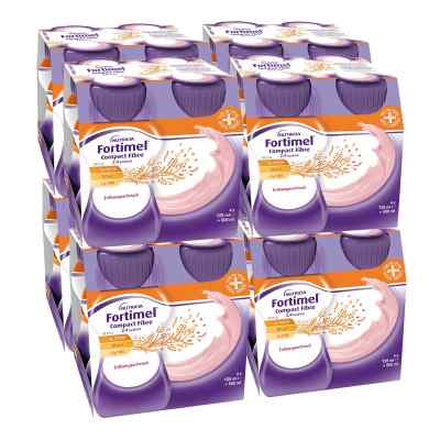 Fortimel Compact Fibre Erdbeere 8X4X125 ml von Danone Deutschland GmbH PZN 08997091