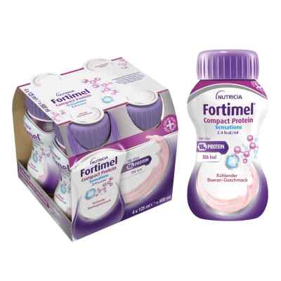 Fortimel Compact Protein 2.4 kcal kühlende Beere 8X4X125 ml von Danone Deutschland GmbH PZN 19490633