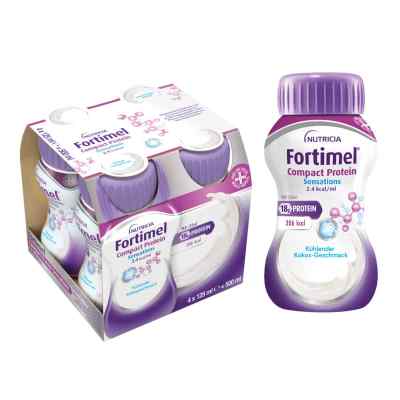 Fortimel Compact Protein 2.4 kcal kühlende Kokosnuss 4X125 ml von Danone Deutschland GmbH PZN 19490685