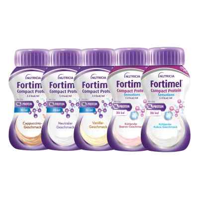 Fortimel Compact Protein 2.4 kcal Mischkarton 8X4X125 ml von Danone Deutschland GmbH PZN 19490722