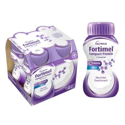 Fortimel Compact Protein 2.4 kcal Neutral 8X4X125 ml von Danone Deutschland GmbH PZN 19490691