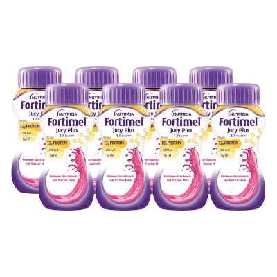 Fortimel Jucy Plus Himbeere Frische Note 32X200 ml von Danone Deutschland GmbH PZN 18827272