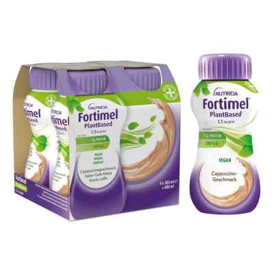 Fortimel Plantbased 1,5 Kcal Cappuccino 4X200 ml von Danone Deutschland GmbH PZN 18233058