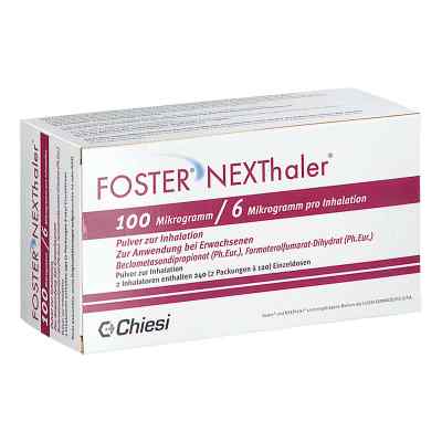 Foster Nexthaler 100/6 Μg 120 Ed Inhalationspulver 2 stk von CC Pharma GmbH PZN 18405476