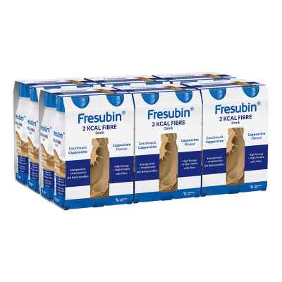 Fresubin 2 kcal fibre Drink Cappuccino Trinkflasche 24X200 ml von Fresenius Kabi Deutschland GmbH PZN 06964650