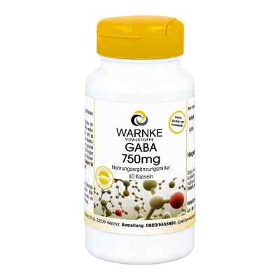 Gaba 750 mg Kapseln 60 stk von Warnke Vitalstoffe GmbH PZN 12343596
