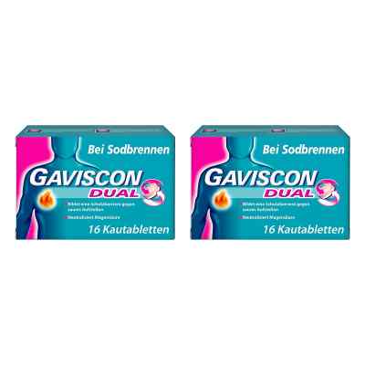 GAVISCON Dual Kautabletten mit Zweifachwirkung gegen Sodbrennen