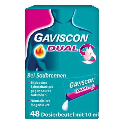 GAVISCON Dual Suspension mit Zweifachwirkung gegen Sodbrennen 48X10 ml von Reckitt Benckiser Deutschland Gm PZN 16511079