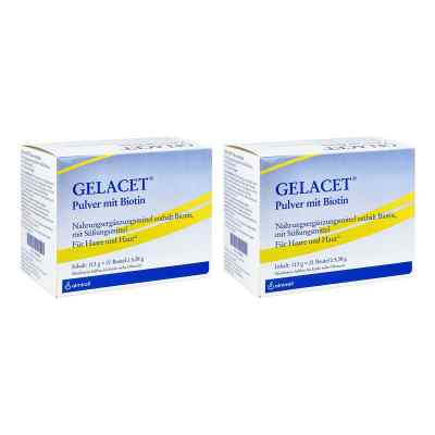 Gelacet Pulver Mit Biotin Im Beutel