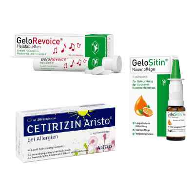 Gelositin Nasenpflege + Gelorevoice + Cetirizintabletten 1 Pck von G. Pohl-Boskamp GmbH & Co. KG PZN 08102468