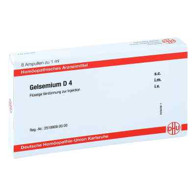 Gelsemium D4 Ampullen 8X1 ml von DHU-Arzneimittel GmbH & Co. KG PZN 11706105