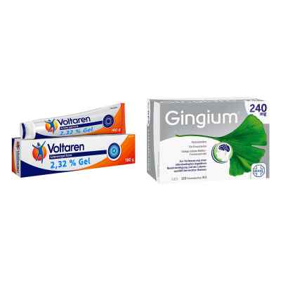 Gingium 240 mg Fta 120 stk + Voltaren Schmerzgel forte 180 g
