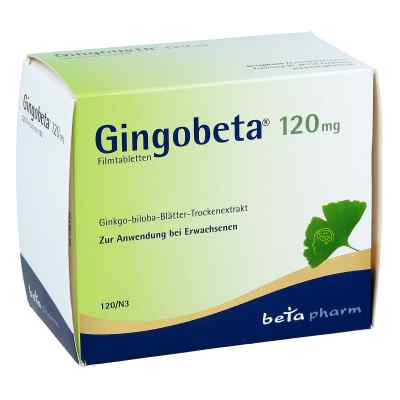 Gingobeta 120 mg Filmtabletten 120 stk von betapharm Arzneimittel GmbH PZN 12461686