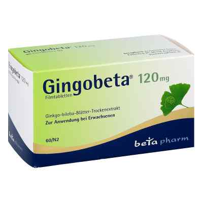 Gingobeta 120 mg Filmtabletten 60 stk von betapharm Arzneimittel GmbH PZN 12461663