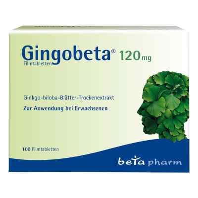 Gingobeta 120mg Filmtabl 100 stk von betapharm Arzneimittel GmbH PZN 14259718