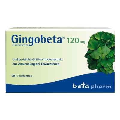 Gingobeta 120mg Filmtabl 50 stk von betapharm Arzneimittel GmbH PZN 14259701