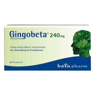 Gingobeta 240mg Filmtabl 50 stk von betapharm Arzneimittel GmbH PZN 14259724