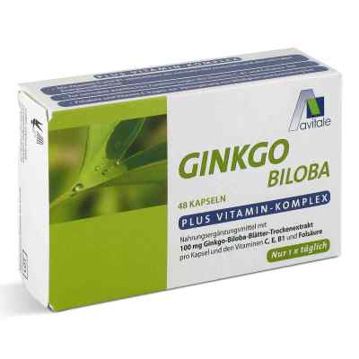 Ginkgo 100 mg + Vitamine C, E, B1 und Folsäure Kapseln