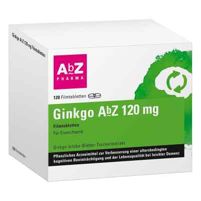 Ginkgo Abz 120 mg Filmtabletten bei leichter Demenz 120 stk von AbZ Pharma GmbH PZN 14164739