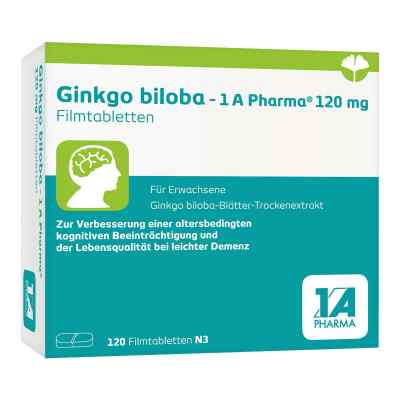 Ginkgo biloba - 1 A Pharma® 120 mg Filmtabletten 120 stk von 1 A Pharma GmbH PZN 17534800