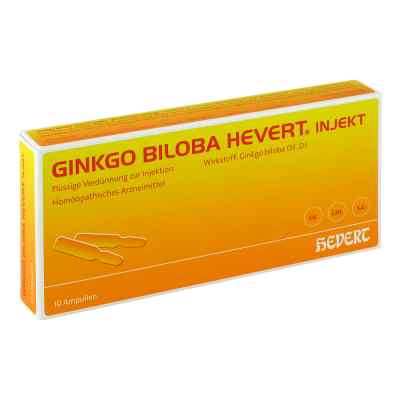Ginkgo Biloba Hevert Injekt Ampullen 10 stk von Hevert Arzneimittel GmbH & Co. K PZN 03816216