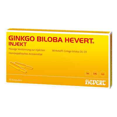 Ginkgo Biloba Hevert Injekt Ampullen 10 stk von Hevert Arzneimittel GmbH & Co. K PZN 03816216