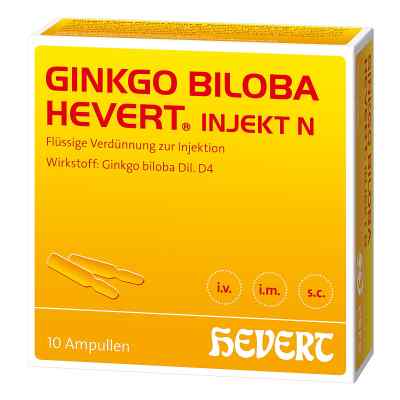 Ginkgo Biloba Hevert injekt N Ampullen 10X2 ml von Hevert-Arzneimittel GmbH & Co. KG PZN 18092853