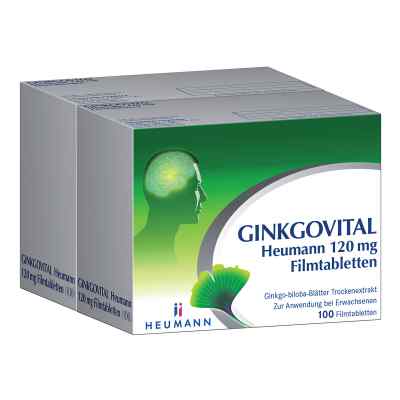 Ginkgovital Heumann 120 mg Filmtabletten 200 stk von HEUMANN PHARMA GmbH & Co. Generi PZN 11527489