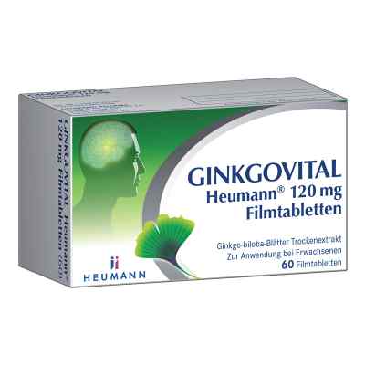 Ginkgovital Heumann 120 mg Filmtabletten 60 stk von HEUMANN PHARMA GmbH & Co. Generi PZN 11526231
