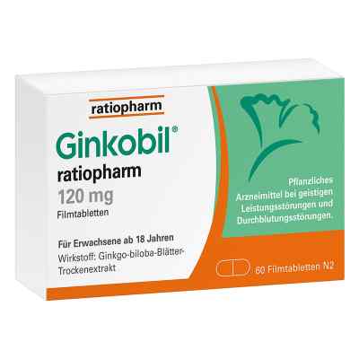 GINKOBIL ratiopharm 120mg 30 stk von ratiopharm GmbH PZN 06680869