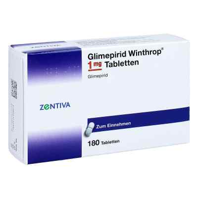 Glimepirid Winthrop 1mg 180 stk von Zentiva Pharma GmbH PZN 07547753