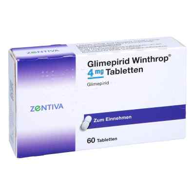 Glimepirid Winthrop 4 mg Tabletten 60 stk von Zentiva Pharma GmbH PZN 05499062