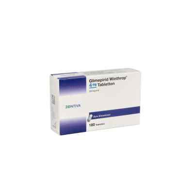 Glimepirid Winthrop 4mg 180 stk von Zentiva Pharma GmbH PZN 07547813