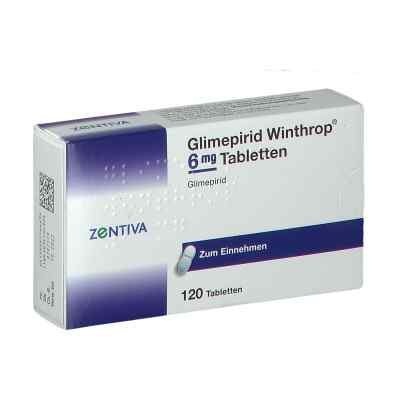 Glimepirid Winthrop 6mg 120 stk von Zentiva Pharma GmbH PZN 04516663