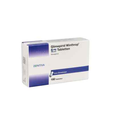 Glimepirid Winthrop 6mg 180 stk von Zentiva Pharma GmbH PZN 07547836