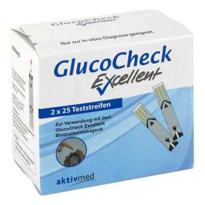 Gluco Check Excellent Teststreifen 50 stk von Aktivmed GmbH PZN 09121082